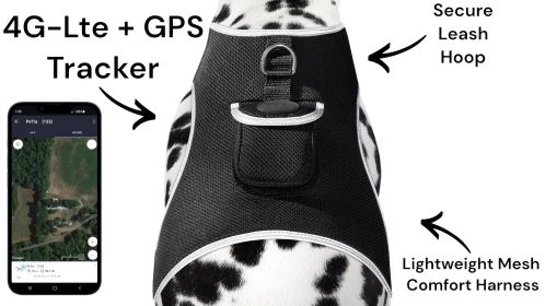 Easy Setup GSM Pet Tracking GPS Realtime Locator w/ Low Battery Alert Size:L