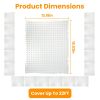 16Pcs Cat Deterrent Mats For Indoor Outdoor Use Keep Cats Dogs Away Pets 16.53x13.18in Deterrent Training Mats with 0.78in Spikes 22x1FT Area