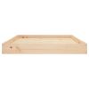 Dog Bed 40"x29.1"x3.5" Solid Wood Pine