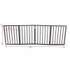 Pet Gate - Dog Gate for Doorways, Stairs or House – Freestanding, Folding, brown, Arc Wooden