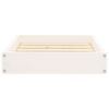 Dog Bed White 20.3"x17.3"x3.5" Solid Wood Pine