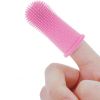 Dog Super Soft Pet Finger Toothbrush Teeth Cleaning Silicone Tooth Brush Tool Dog Cat Cleaning