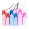 250/500ml Dog Water Bottle Feeder With Bowl Plastic Portable Water Bottle Pets Outdoor Travel Pet Drinking Water Feeder