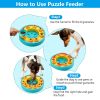 Dog Puzzle Food Feeder Slow Feeding Bowl Interactive Toy Dog Treat Dispensing Toy